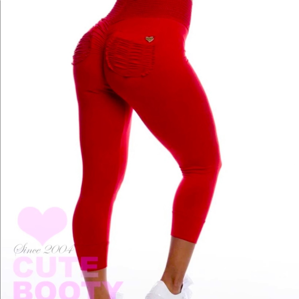 COPY - Red Crop Leggings
